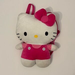 Sanrio Hello Kitty Plush Backpack - White & Hot Pink